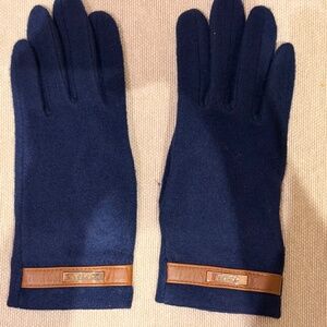 Ralph Lauren Women's Wool Navy Gloves (Sz S)